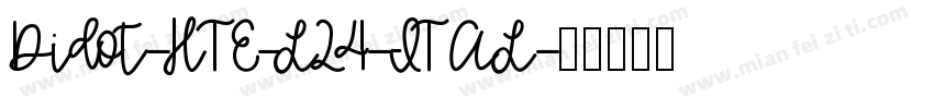 Didot-HTE-L24-ITAL字体转换