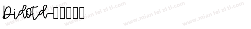 Didotd字体转换