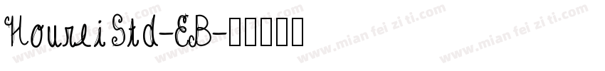 HoureiStd-EB字体转换