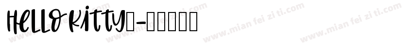 HelloKitty体字体转换
