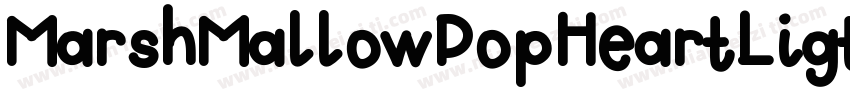 MarshMallowPopHeartLigth字体转换