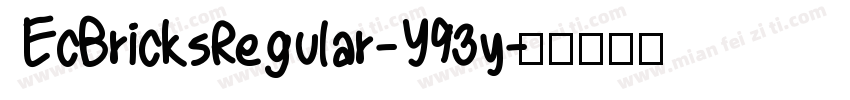 EcBricksRegular-Y93y字体转换