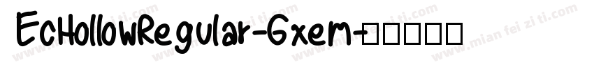 EcHollowRegular-Gxem字体转换