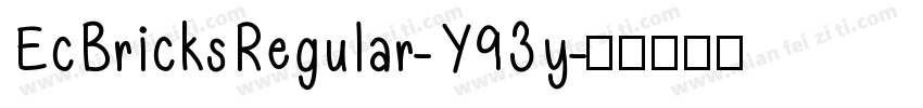 EcBricksRegular-Y93y字体转换