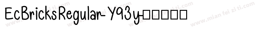 EcBricksRegular-Y93y字体转换