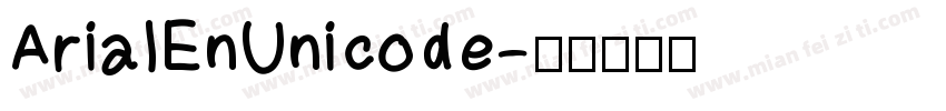 ArialEnUnicode字体转换