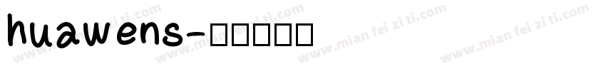 huawens字体转换