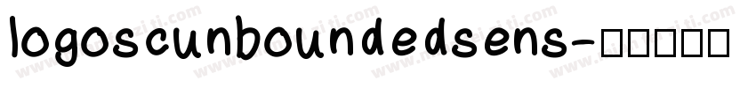 logoscunboundedsens字体转换