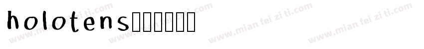 holotens字体转换