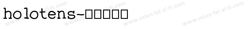 holotens字体转换
