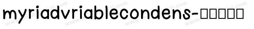 myriadvriablecondens字体转换