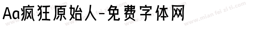 Aa疯狂原始人字体转换