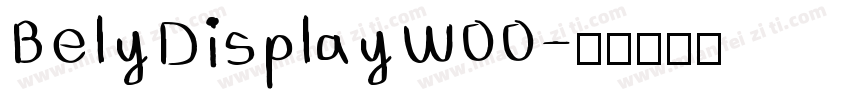 BelyDisplayW00字体转换