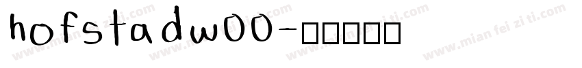 hofstadw00字体转换