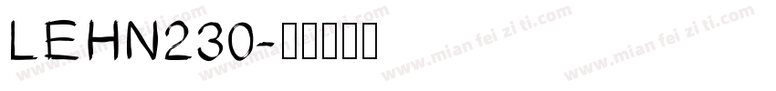 LEHN230字体转换