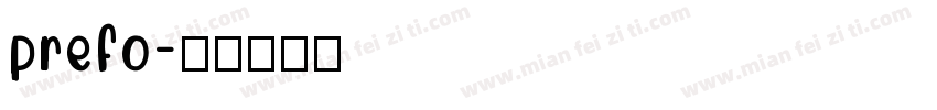 prefo字体转换