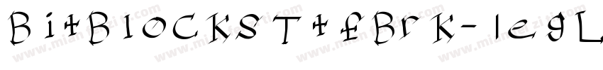 BitBlocksTtfBrk-1egL字体转换