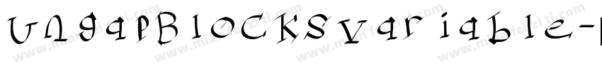 UngapBlocksVariable字体转换