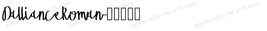 DallianceRoman字体转换