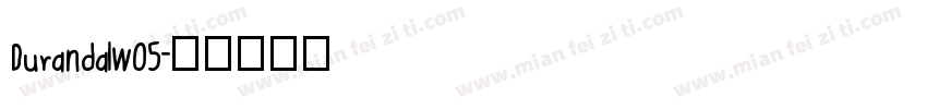 DurandalW05字体转换