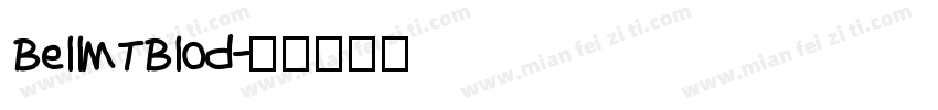BellMTBlod字体转换