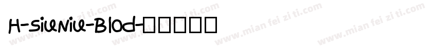 H-SiuNiu-Blod字体转换