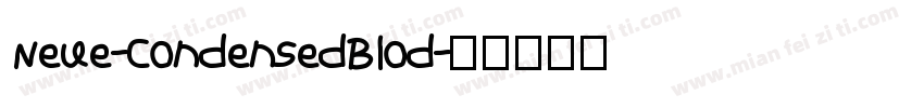 Neue-CondensedBlod字体转换