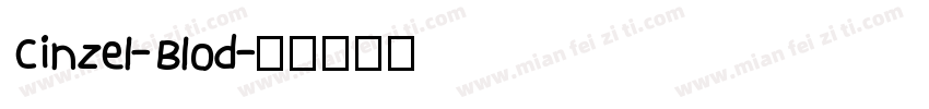 Cinzel-Blod字体转换