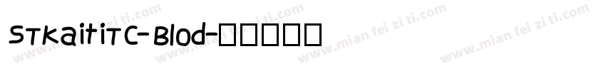STKaitiTC-Blod字体转换