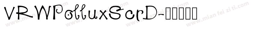 URWPolluxScrD字体转换