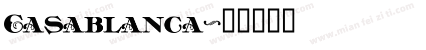 Casablanca字体转换