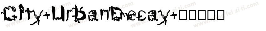 City-UrbanDecay字体转换