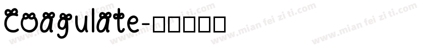 Coagulate字体转换