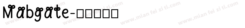 Mabgate字体转换