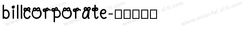 billcorporate字体转换