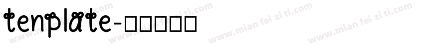 tenplate字体转换