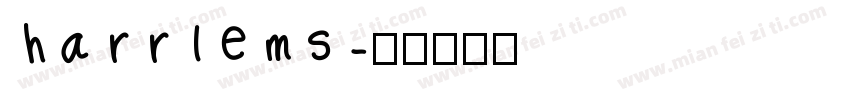 harrlems字体转换