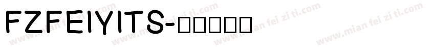 FZFEIYITS字体转换