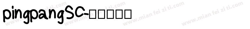 pingpangSC字体转换