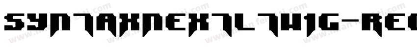 SyntaxNextLTW1G-Regu字体转换