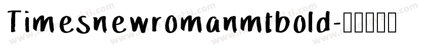 Timesnewromanmtbold字体转换