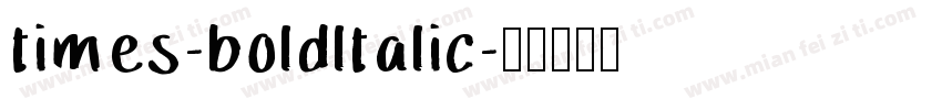 times-boldltalic字体转换