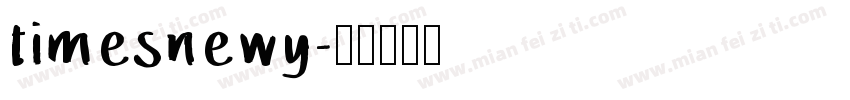 timesnewy字体转换