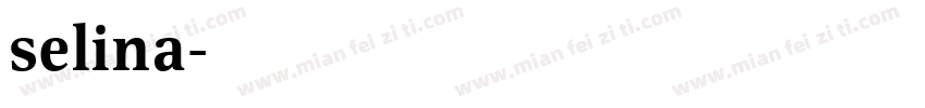 selina字体转换