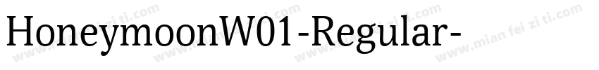 HoneymoonW01-Regular字体转换