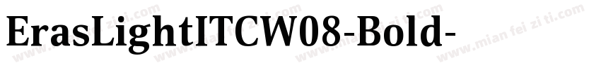 ErasLightITCW08-Bold字体转换