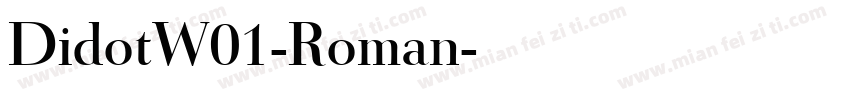 DidotW01-Roman字体转换
