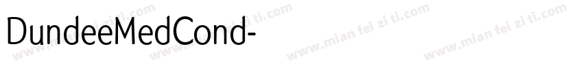 DundeeMedCond字体转换