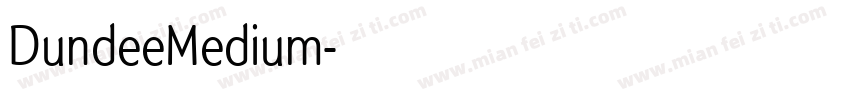 DundeeMedium字体转换