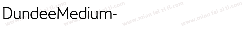 DundeeMedium字体转换